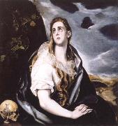 El Greco the repentant magdalen oil painting artist